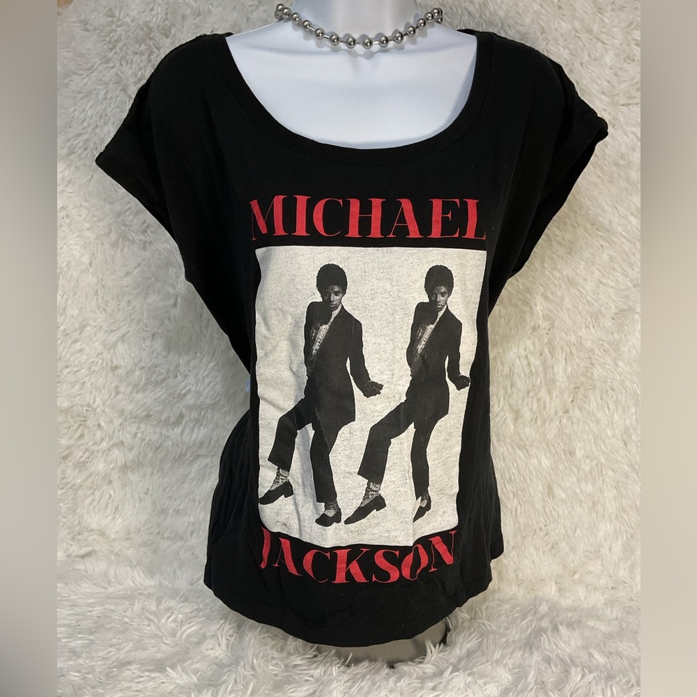 Vintage Michael Jackson Crop Tee